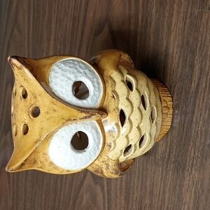 Painted ceramic owl